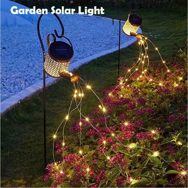 Garden Solar Watering Can Light Hanging Kettle