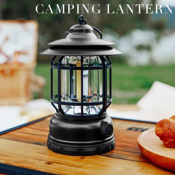 New Portable Camping Retro Lamp USB Rechargeable