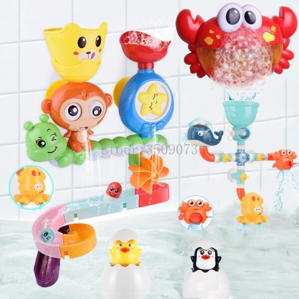 Bath Toys Baby Water Game Faucet Shower Rubber